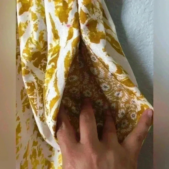 Handmade Yellow Mustard White Skirt Large? - Picture 7 of 10